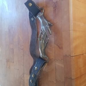 Vintage 70's Clapsing Hands Belt